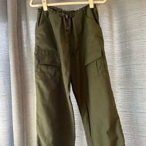 Green hiking pants